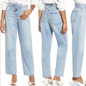 Agolde Cross-Waist Jeans
